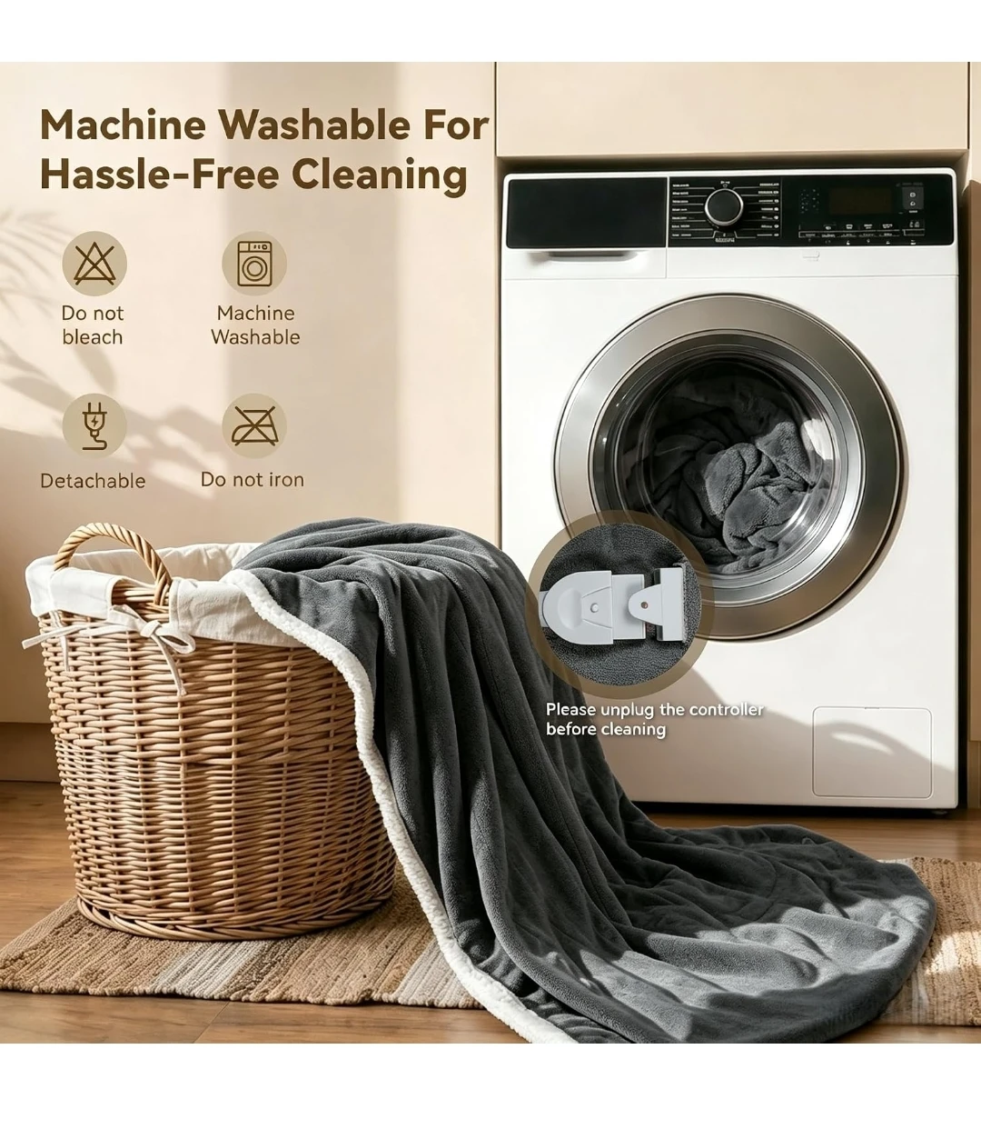 NEW Electric Heated Throw Blanket (Read) - photo 4
