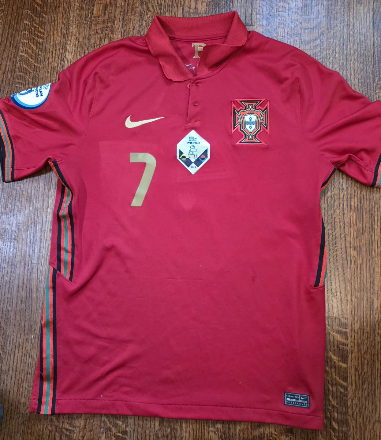 Authentic nike Ronaldo Portugal Euro 2021 jersey - photo 3