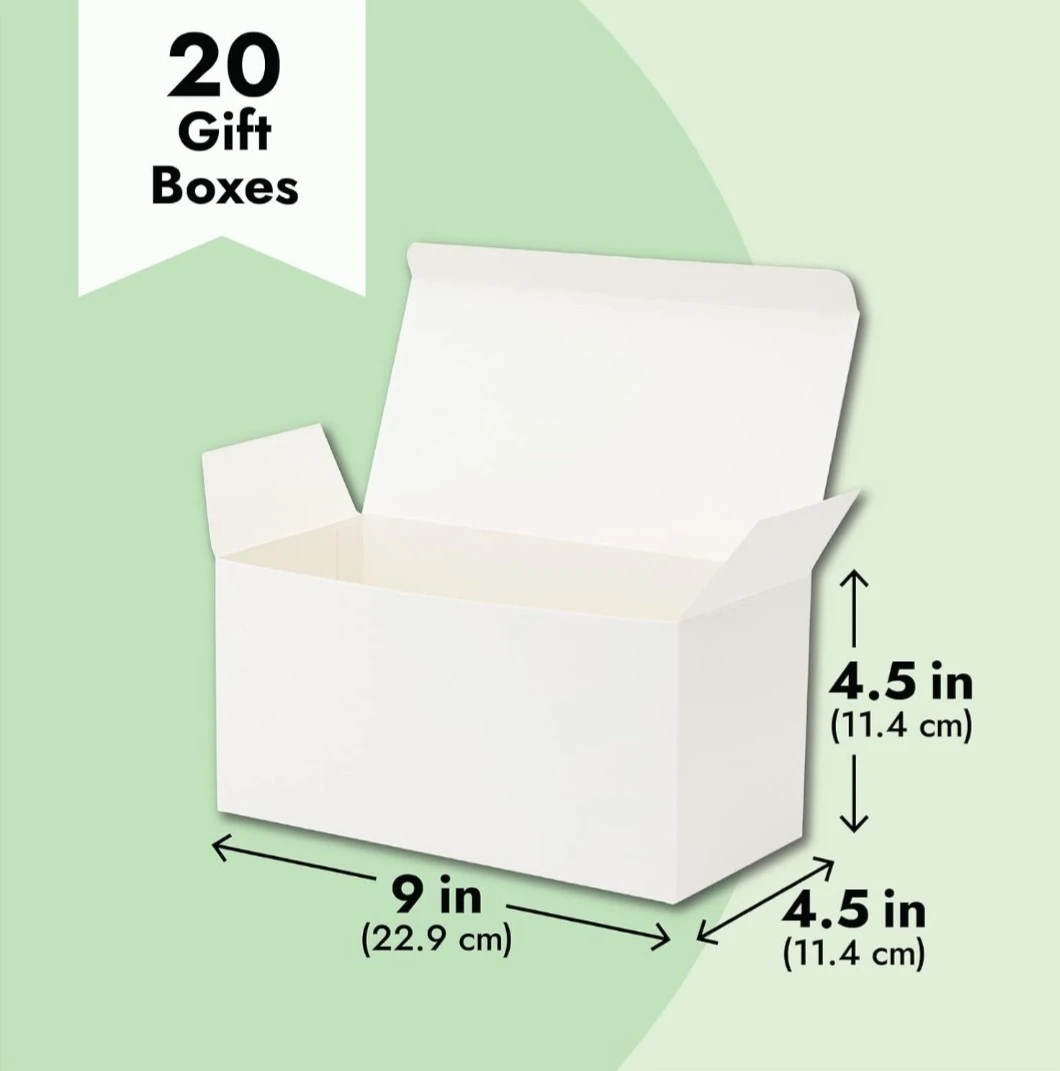 Set of 20 White Gift Boxes