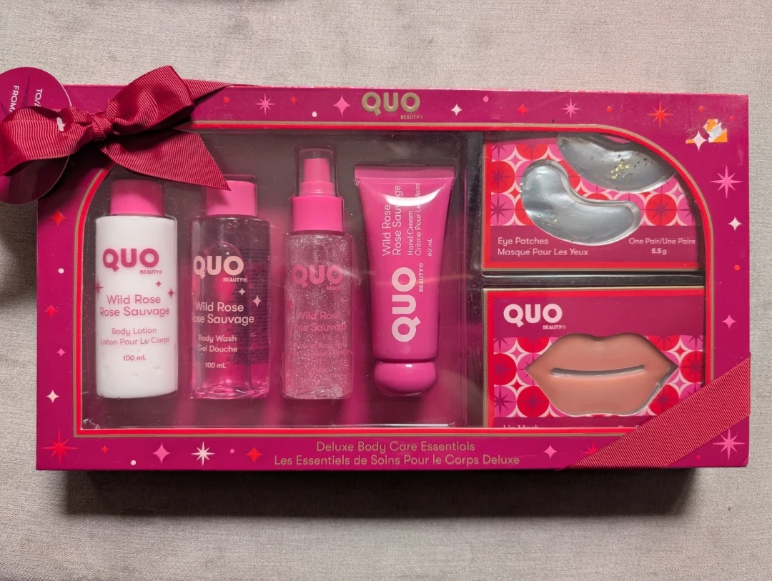 BRAND NEW ~ Quo Beauty Wild Rose Deluxe Body Care Set