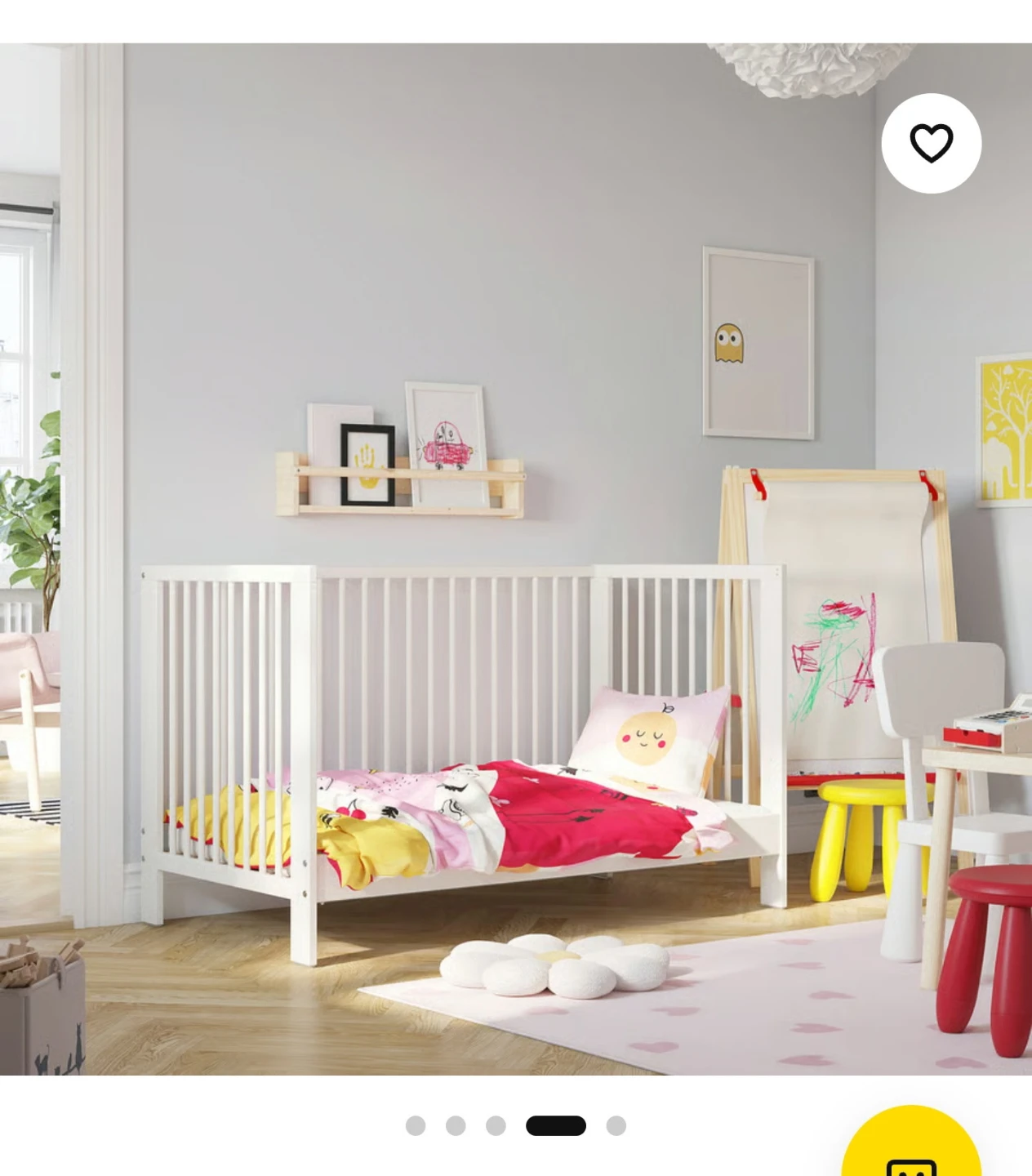 IKEA Gulliver Crib, White - photo 4
