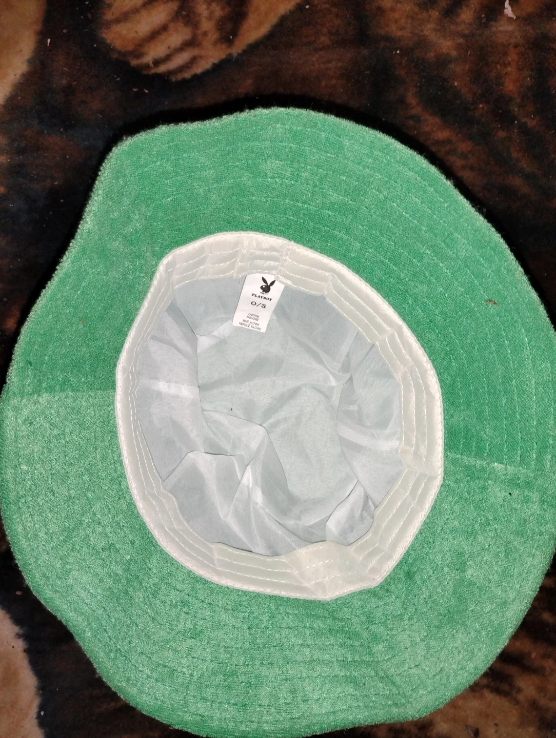 Playboy Green Terry Cloth Bucket Hat - photo 2