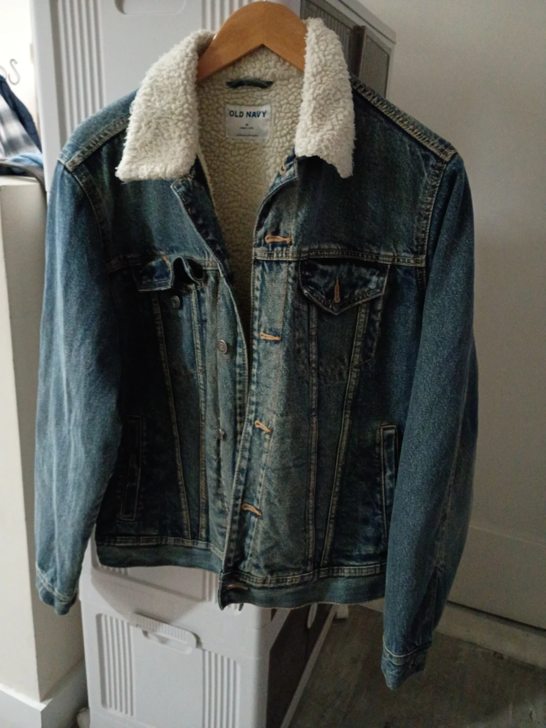 Old Navy Sherpa Lined Denim Jacket - photo 2