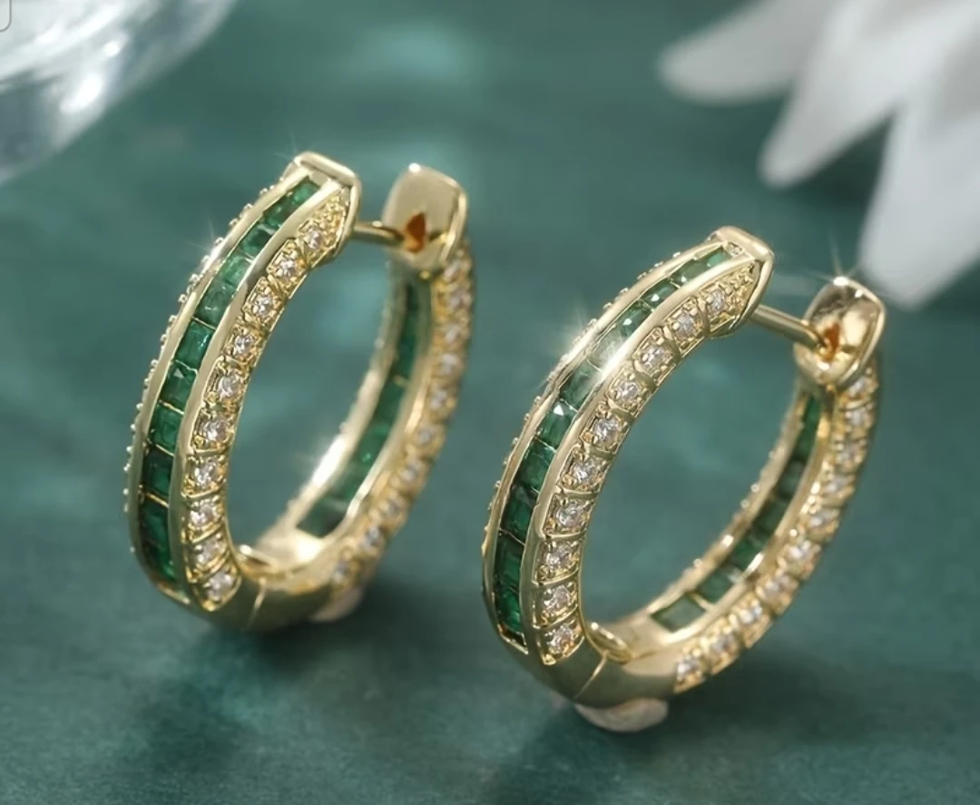 Jewellery Set: Two Bracelets, Earrings, and Leaf Ring - photo 2