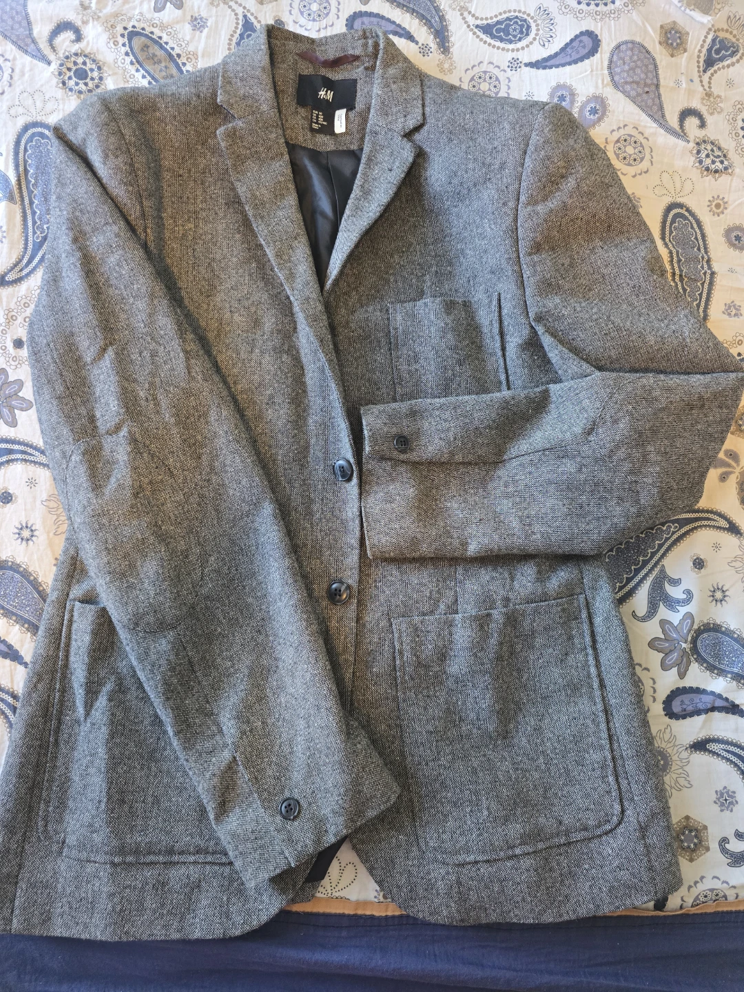 H&M Grey Tweed Blazer