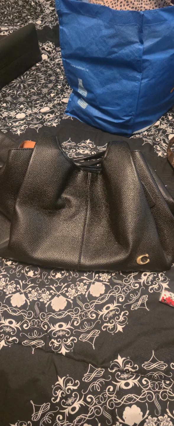 Coach Black Pebble Leather Tote Bag - photo 2