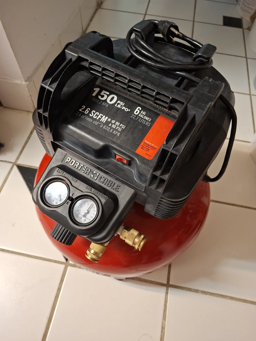 Porter-Cable 6 Gallon Air Compressor
