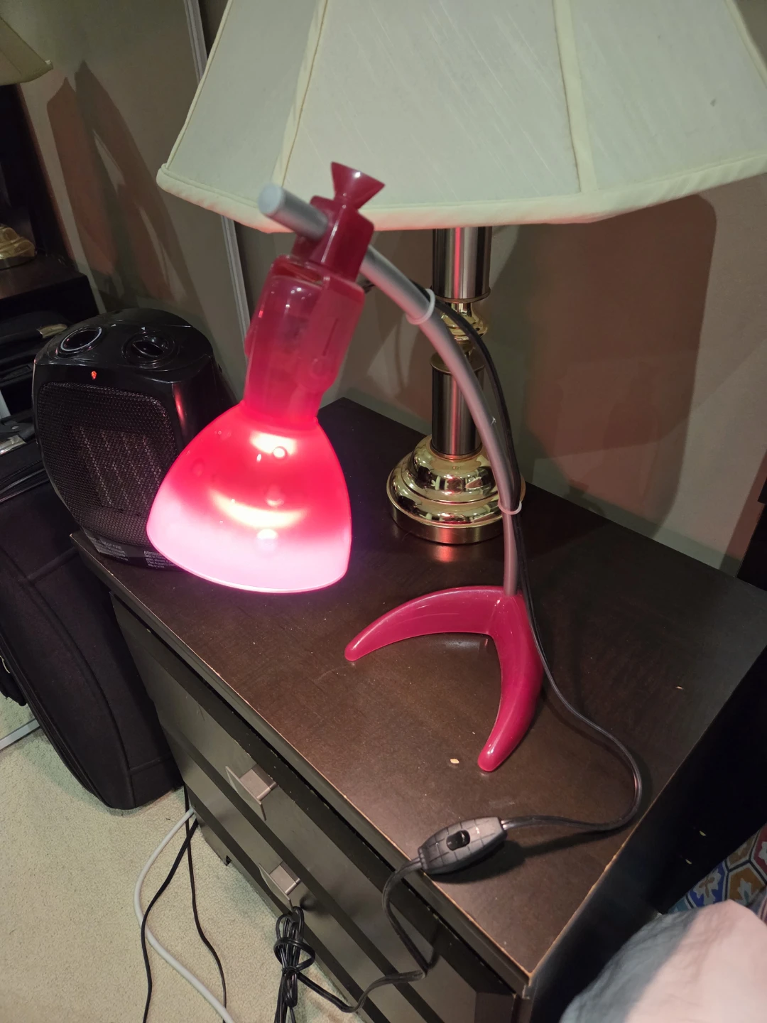 Red Adjustable IKEA Desk Lamp