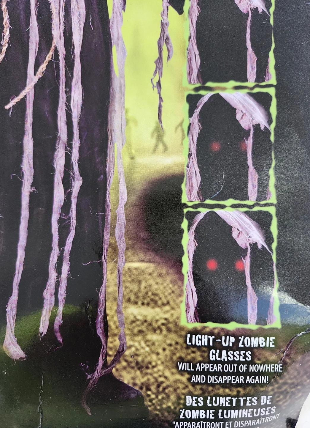 New Halloween Gauze zombie flashng eyes - photo 4