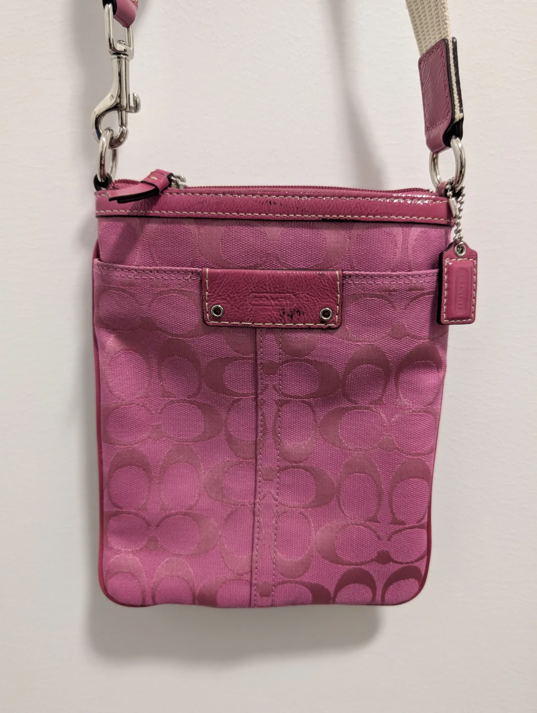 Pink Coach Signature Crossbody Bag - photo 3