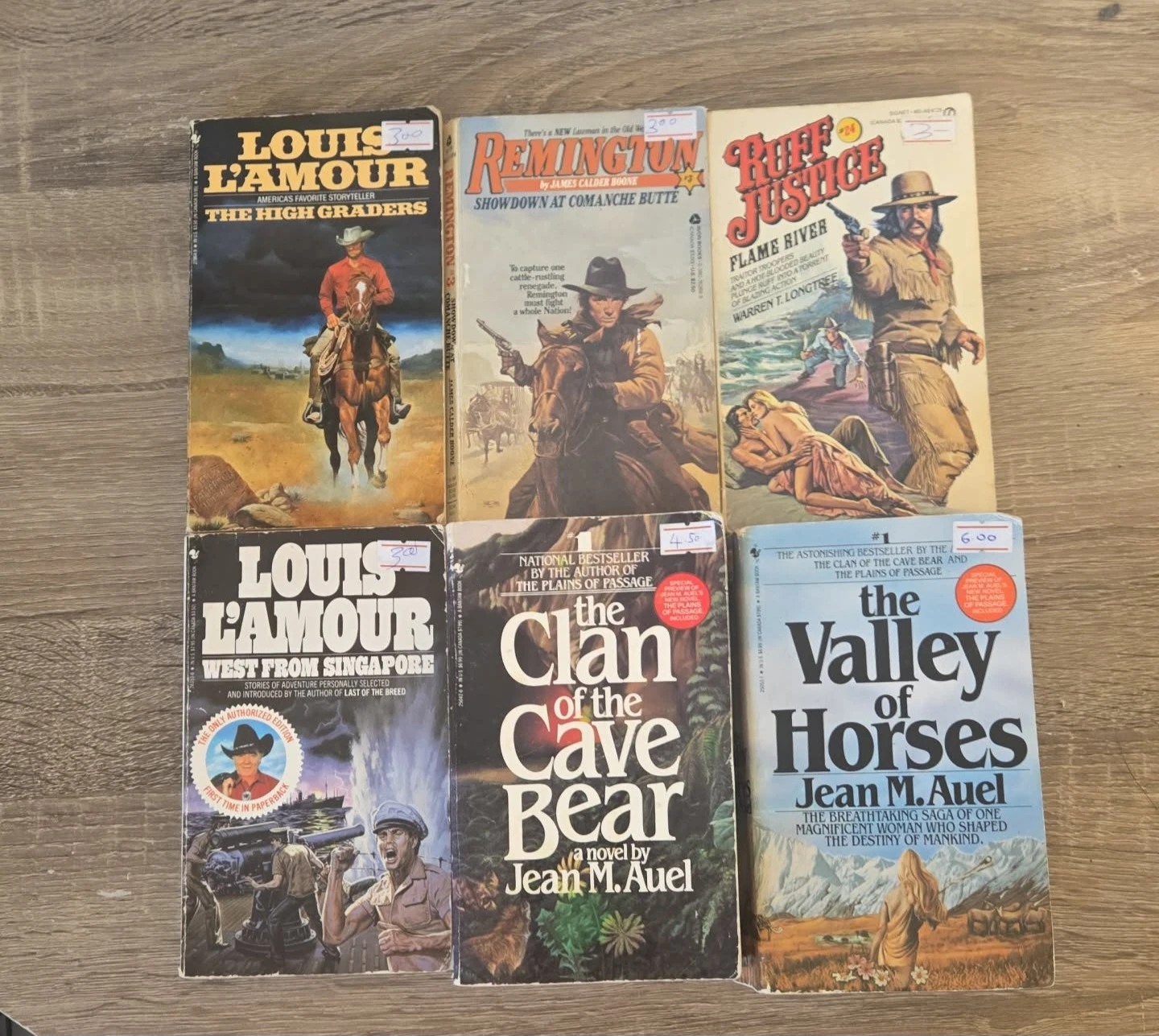 Collection of 6 Western and Fiction Paperbacks