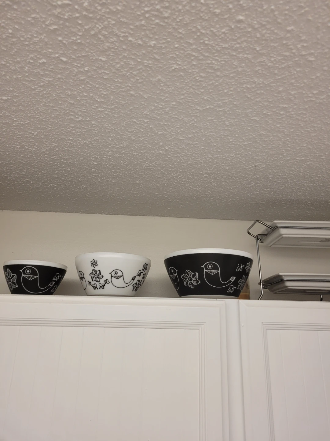 Set of 3 Bird Print Nesting Mixing Bowls