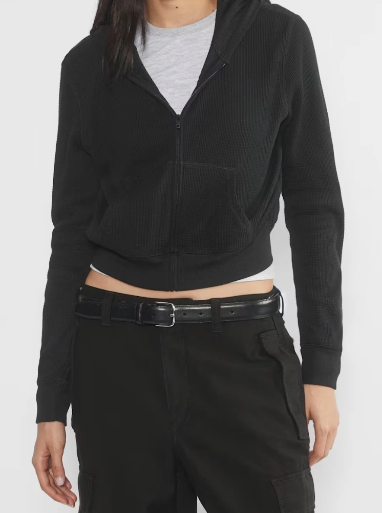 Aritizia Tna Waffle Zip Hoodie (S)