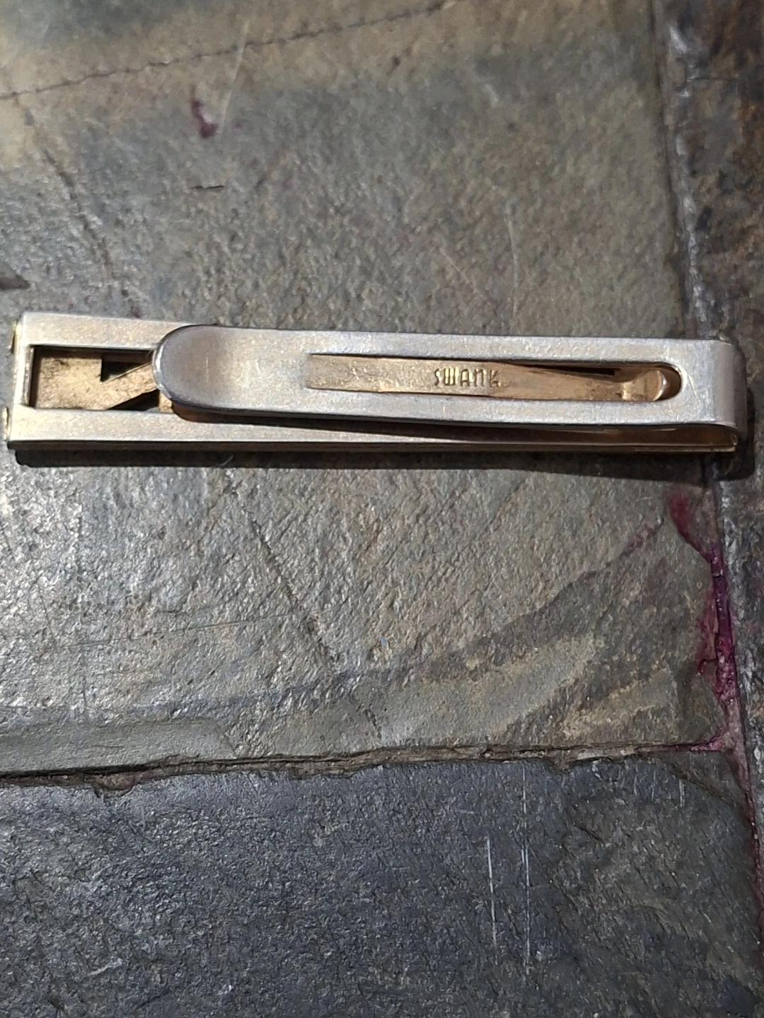 Vintage Swank Monogram Tie Clip / Tie Bar - photo 2
