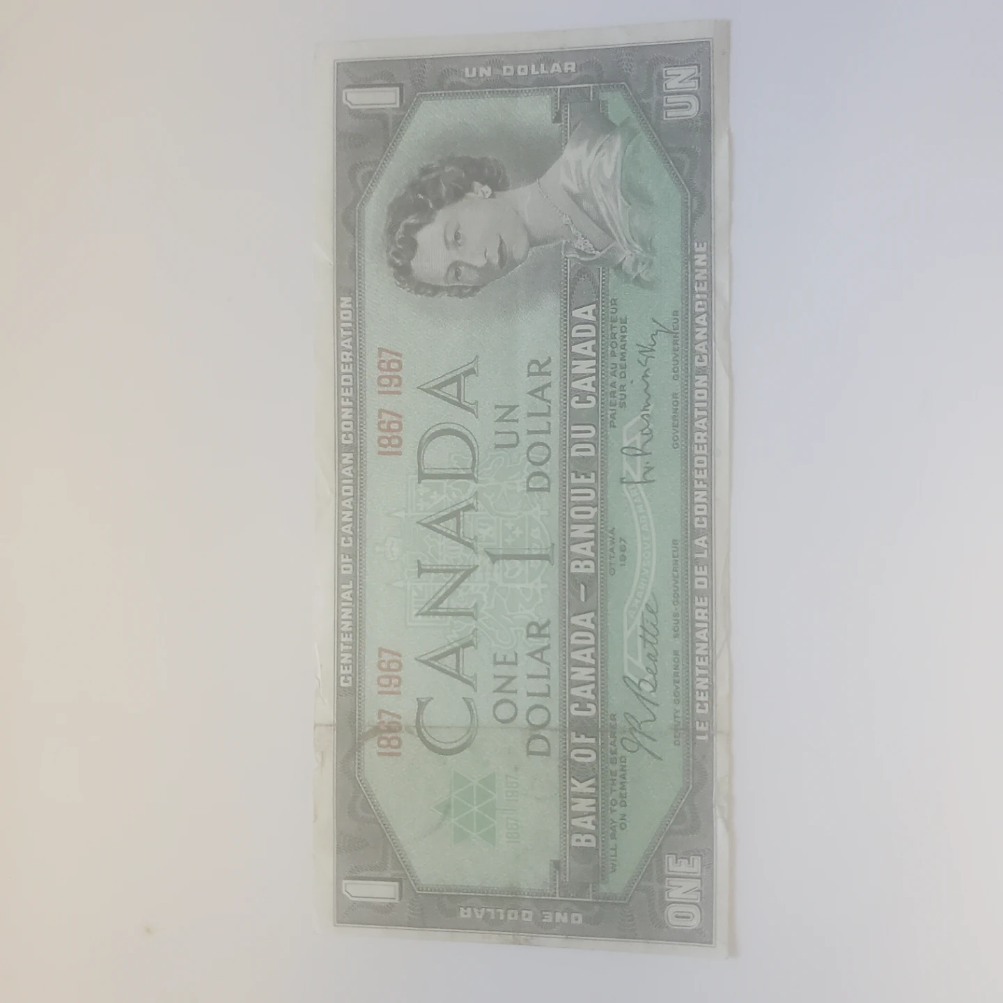 1967 Canadian Centennial One Dollar Bill