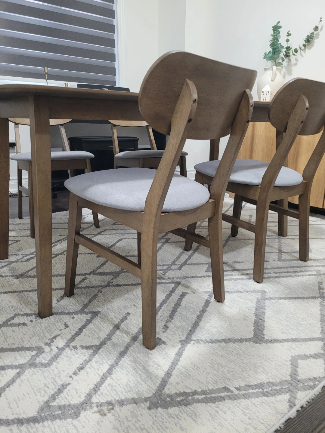Wooden Dining Table with Four Chairs - photo 2