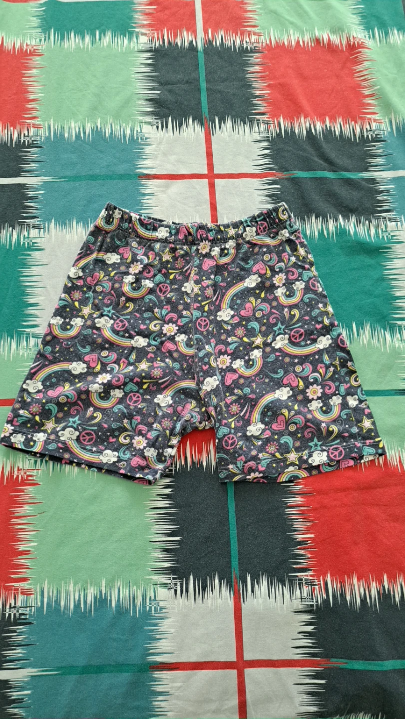 2 Pairs Girls Patterned Cotton Shorts - photo 2