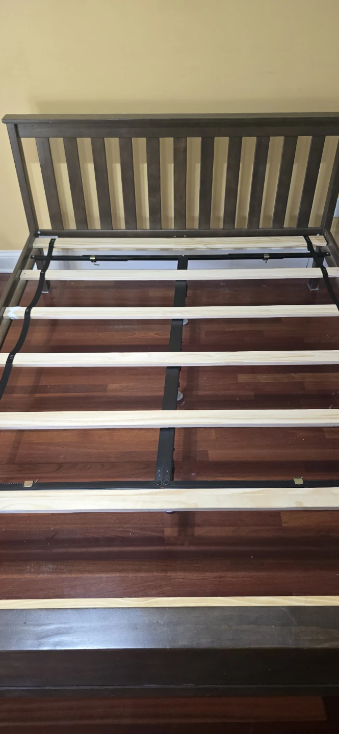 Solid Wood Queen Bed Frame (Plank+Beam) + FREE Mattress - photo 4