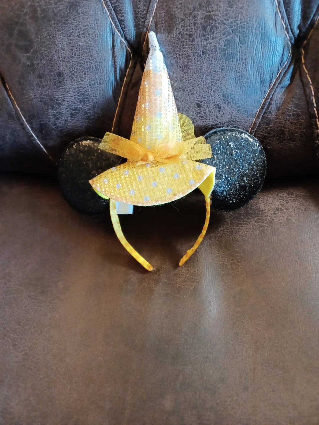 Disney Parks Candy Corn Minnie Mouse Ears Headband