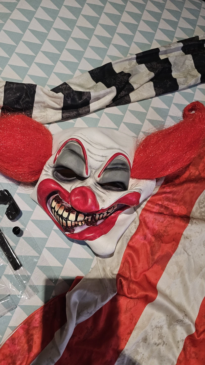 Creepy Clown Costume with Spooky Sounds - photo 2