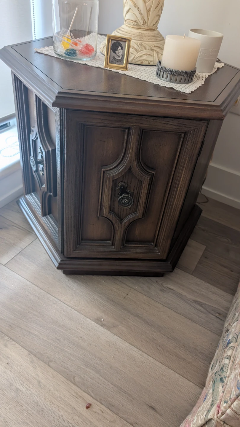 Vintage Octagonal Side Table - photo 5
