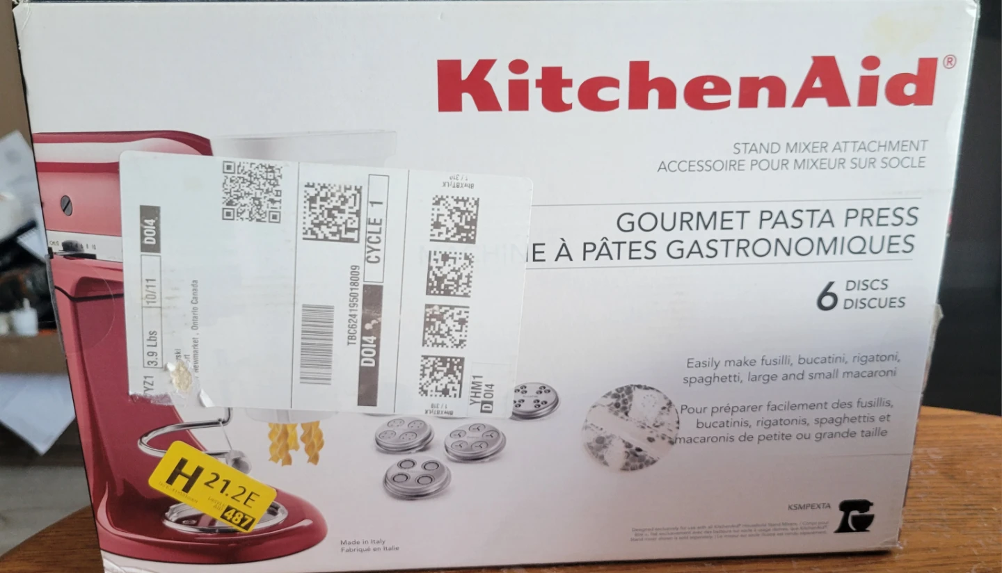 KitchenAid Gourmet Pasta Press Attachment