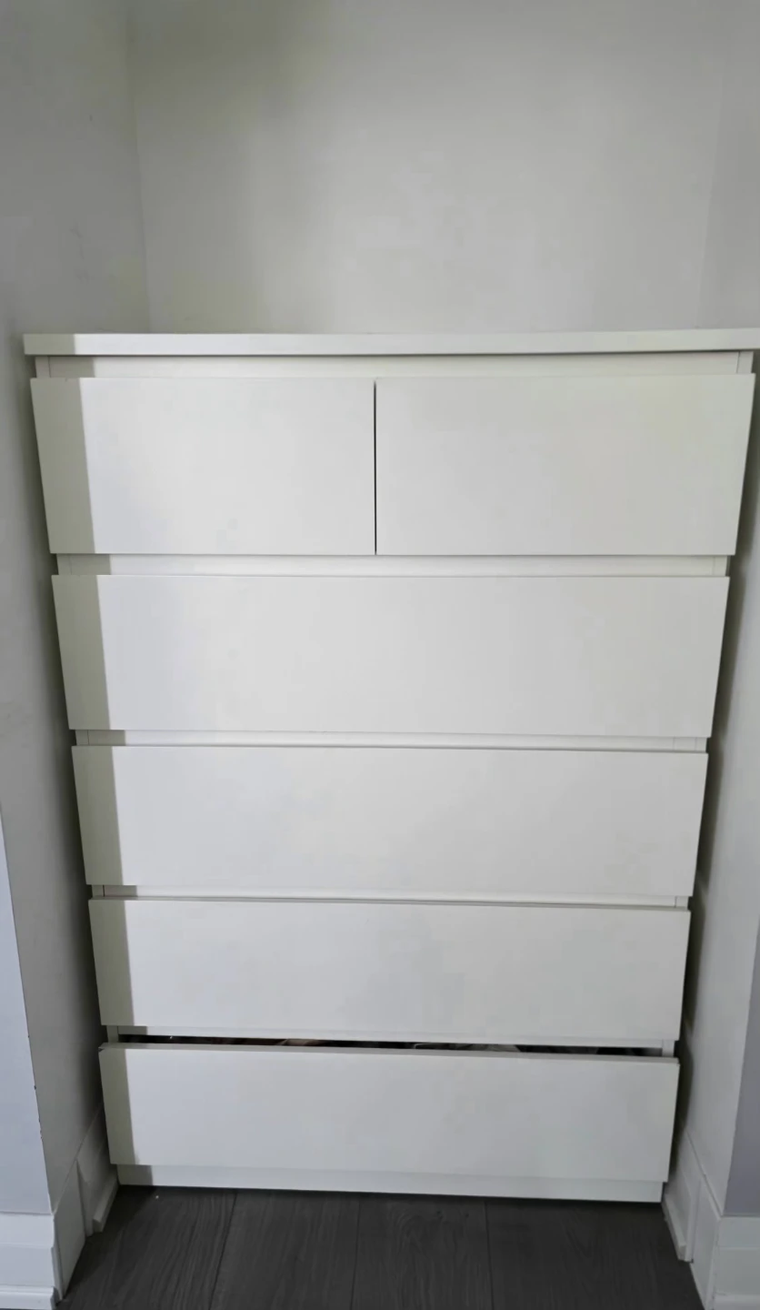 IKEA Malm 6-Drawer Dresser White