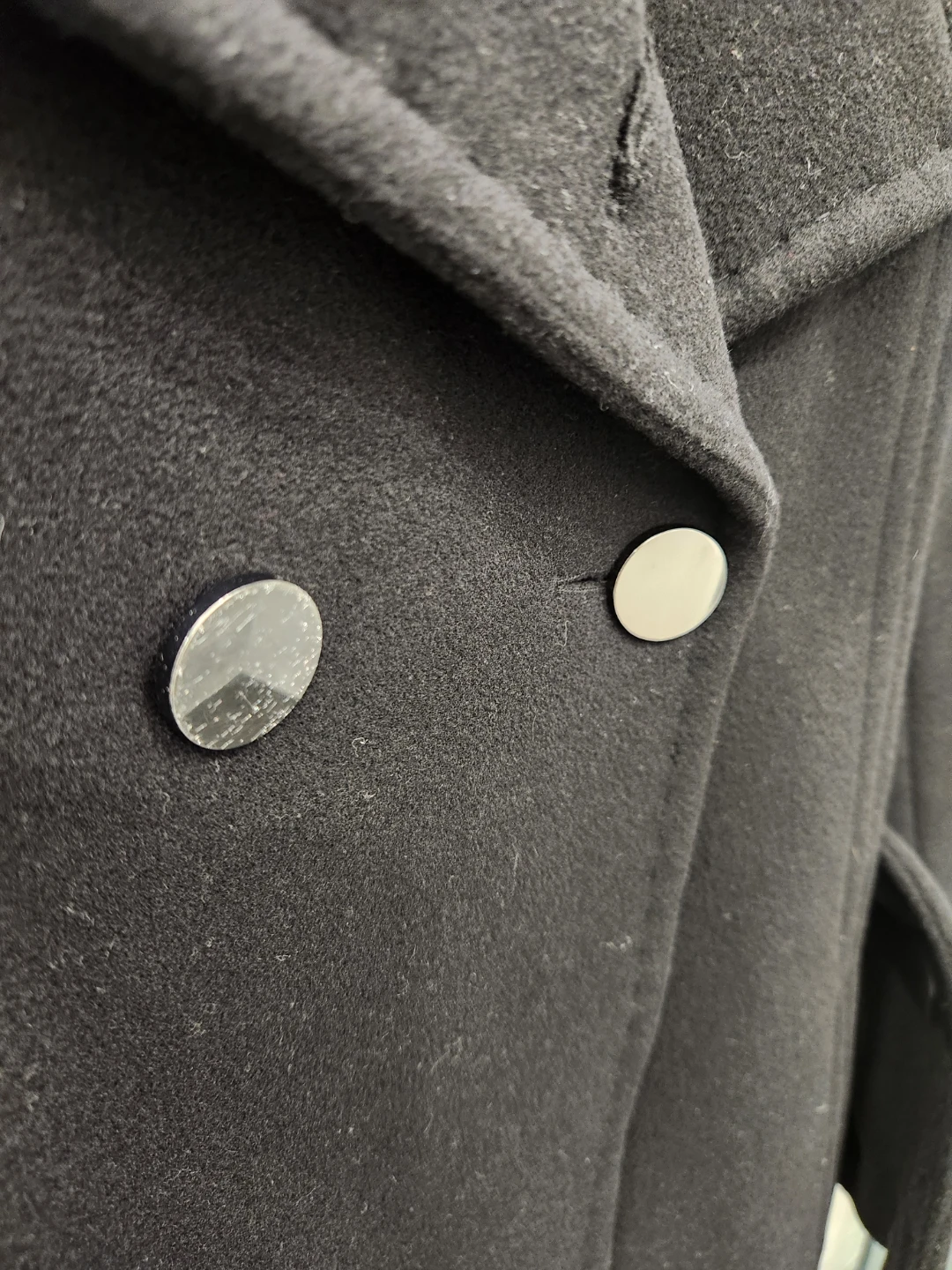 Babaton Black Wool Cashmere Blend Coat - photo 4