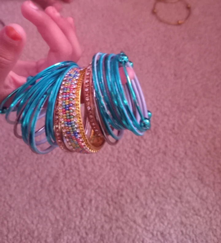Assorted Decorative Bangle Set - photo 2