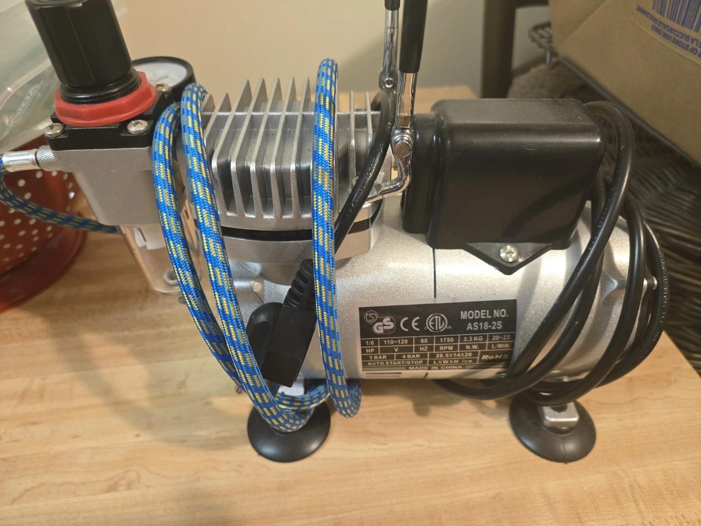 Vaper Mini Airbrush Electric Air Compressor AS18-2S