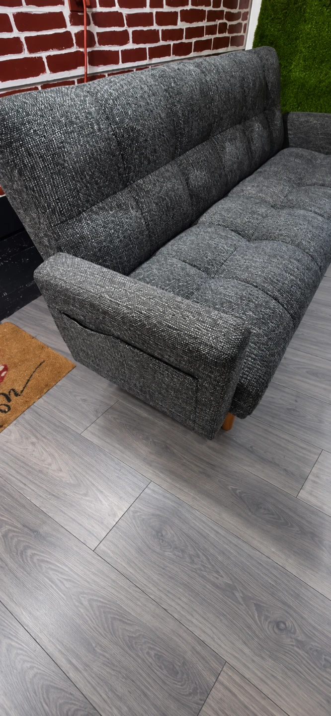 Grey Fabric Sofa Bed - photo 3