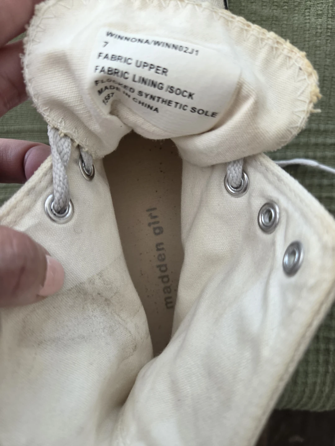 Used Madden Girl Winnona Platform High-Top Sneakers - photo 2