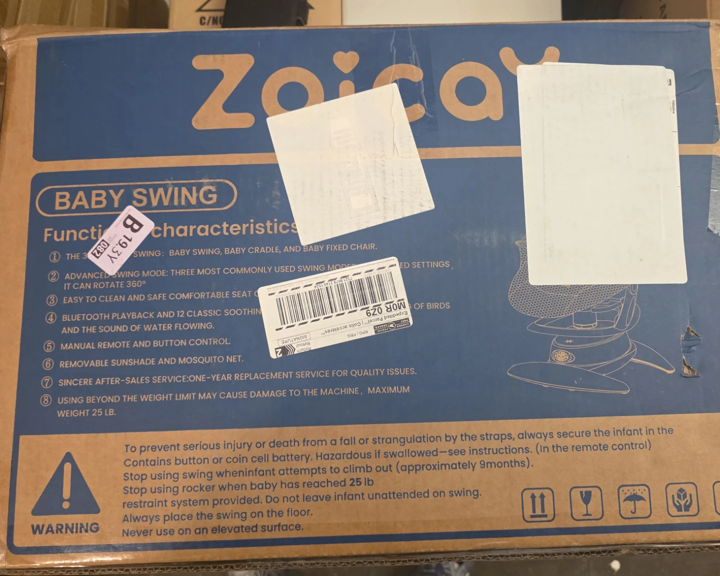 Zoicay Baby Swing