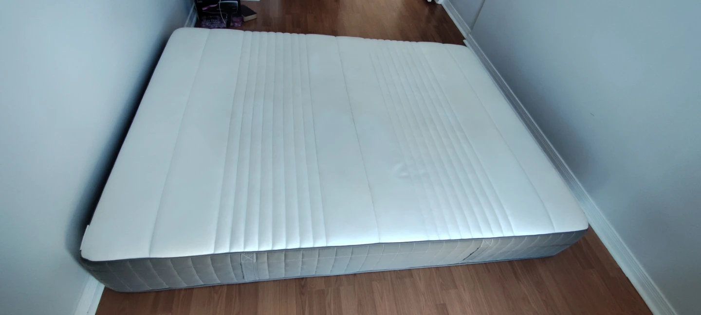 HAUGSVÄR hybrid mattress - Queen medium firm/dark gray - photo 4