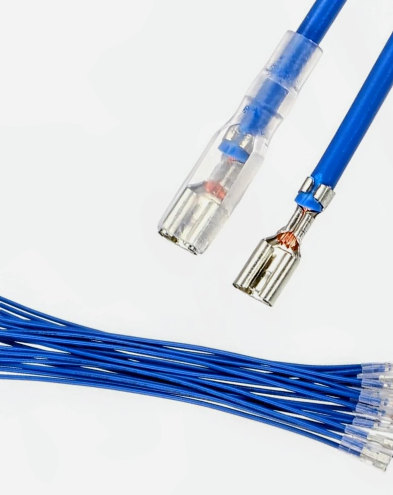 20 Pcs Blue Terminal Wires 3.8mm
