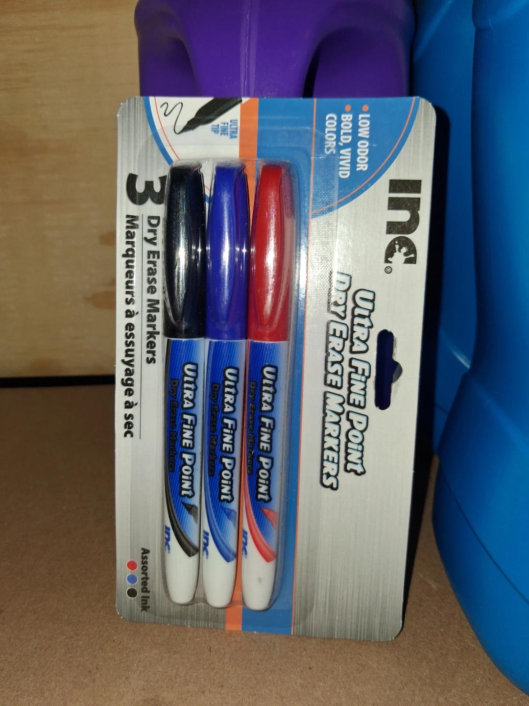 Inc. Ultra Fine Point Dry Erase Markers, 3 Pack
