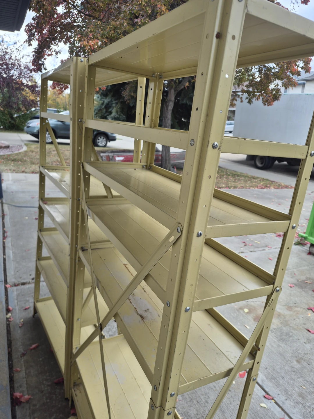Two Metal Storage Shelving Units - photo 4