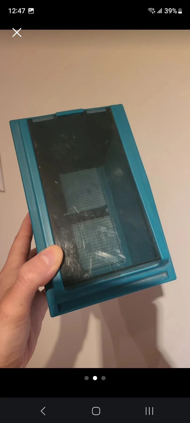 Teal Plastic Media Storage Case