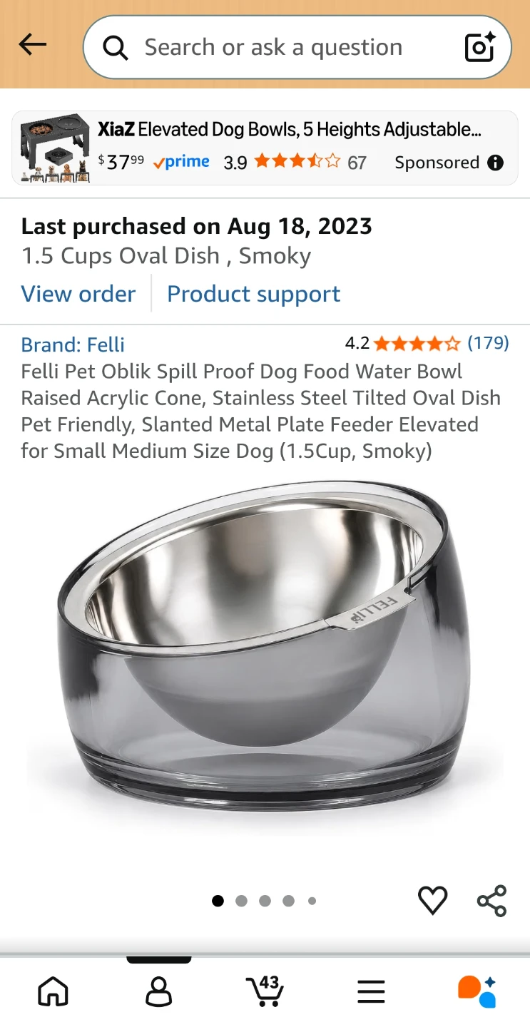 Felli Pet Oblik dog Bowl - photo 3
