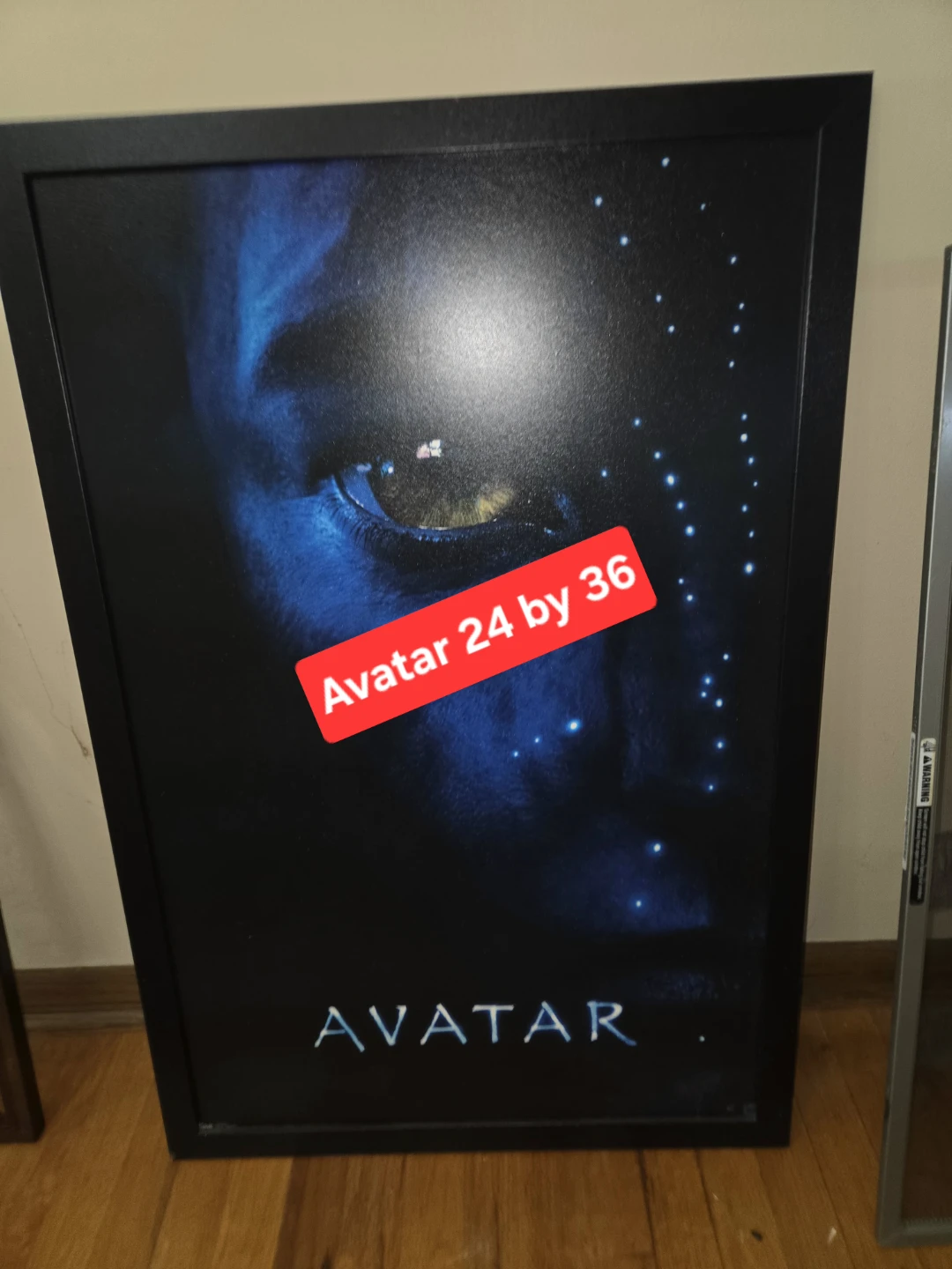 2009 Avatar Teaser Poster Blue Na'vi face - photo 2