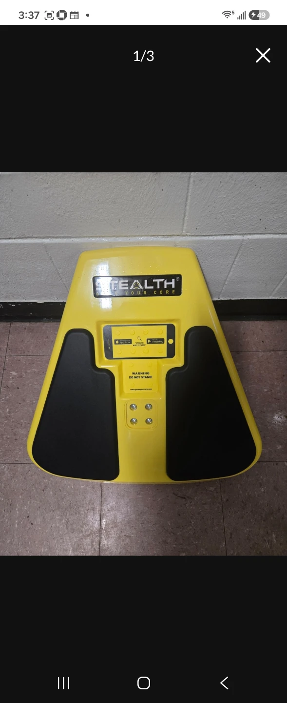 Stealth Core Trainer Plank Ab Workout Balance Board Yellow - photo 2