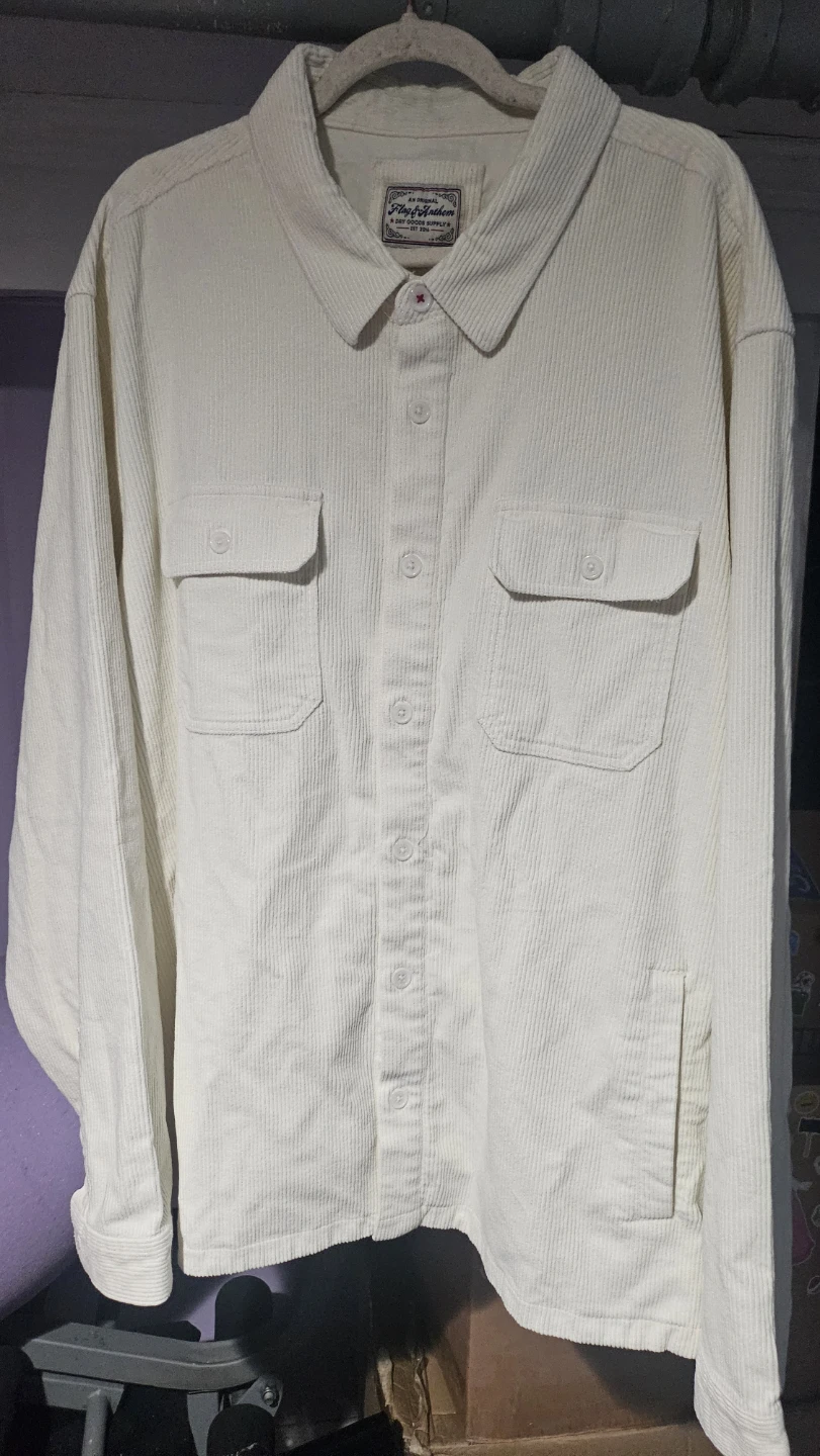 Flag & Anthem Cream Corduroy Shirt