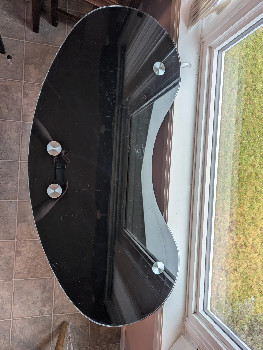 Black Glass Modern Bar Table - photo 3