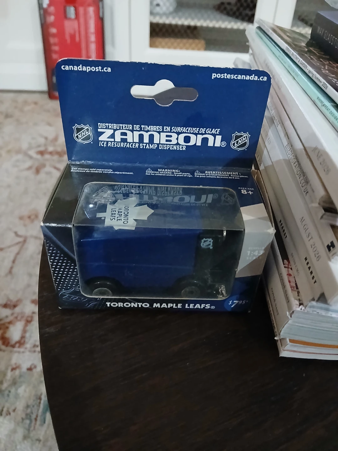 Zamboni Ice Resurfacer Stamp Dispenser Toronto Maple Leafs