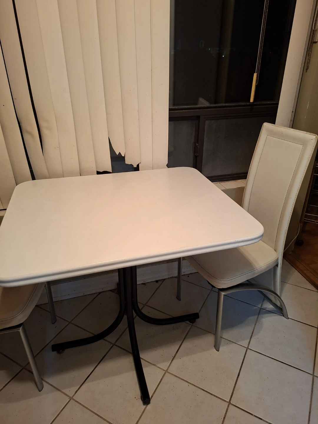 White Dining Table and Chairs