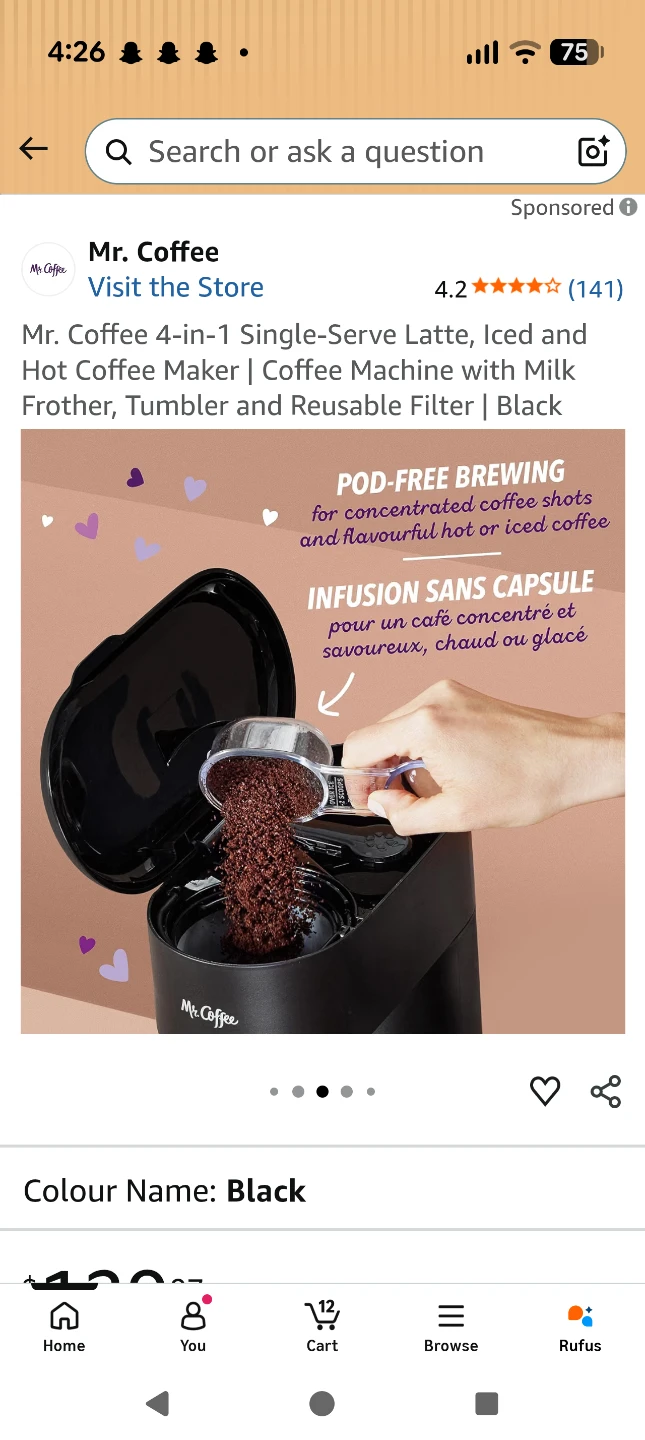 Mr. Coffee 4-in-1 Single-Serve Coffee Maker