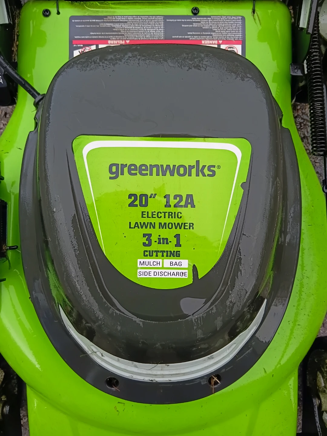 Greenworks 20" Premium Electric Lawn Mower - photo 3