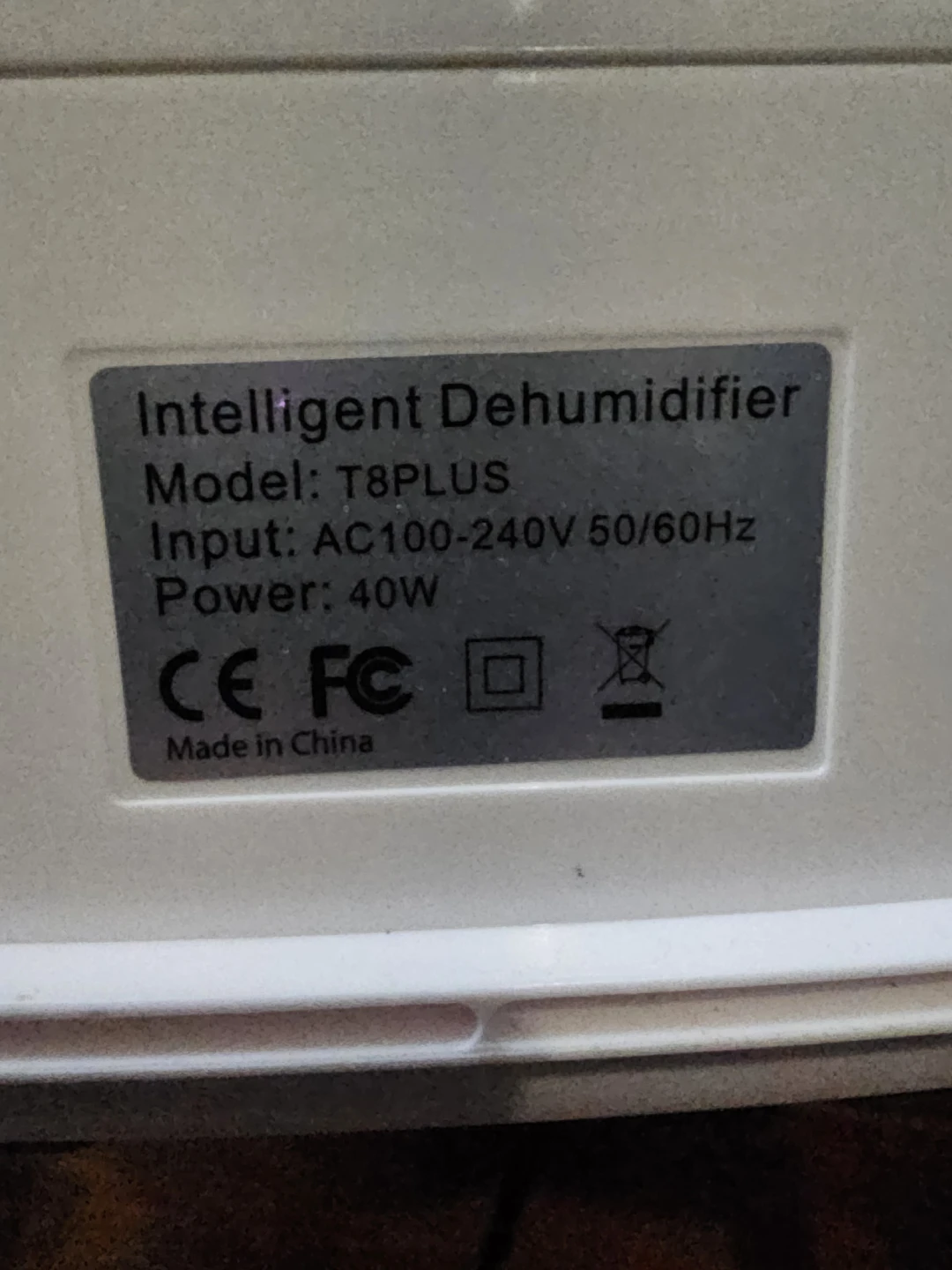 Hysure T8PLUS Intelligent Dehumidifier - photo 3