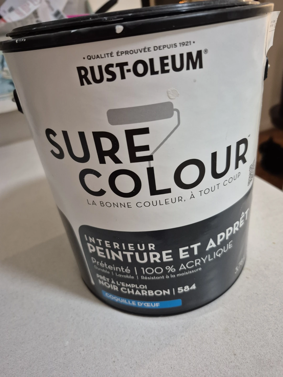 Rust-Oleum Sure Colour Paint Interior Eggshell Charcoal
