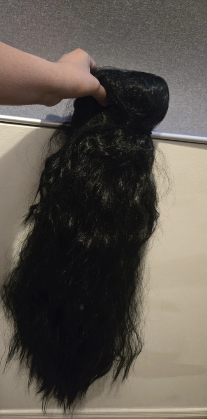 Straight black hair wig 28 inch - photo 2